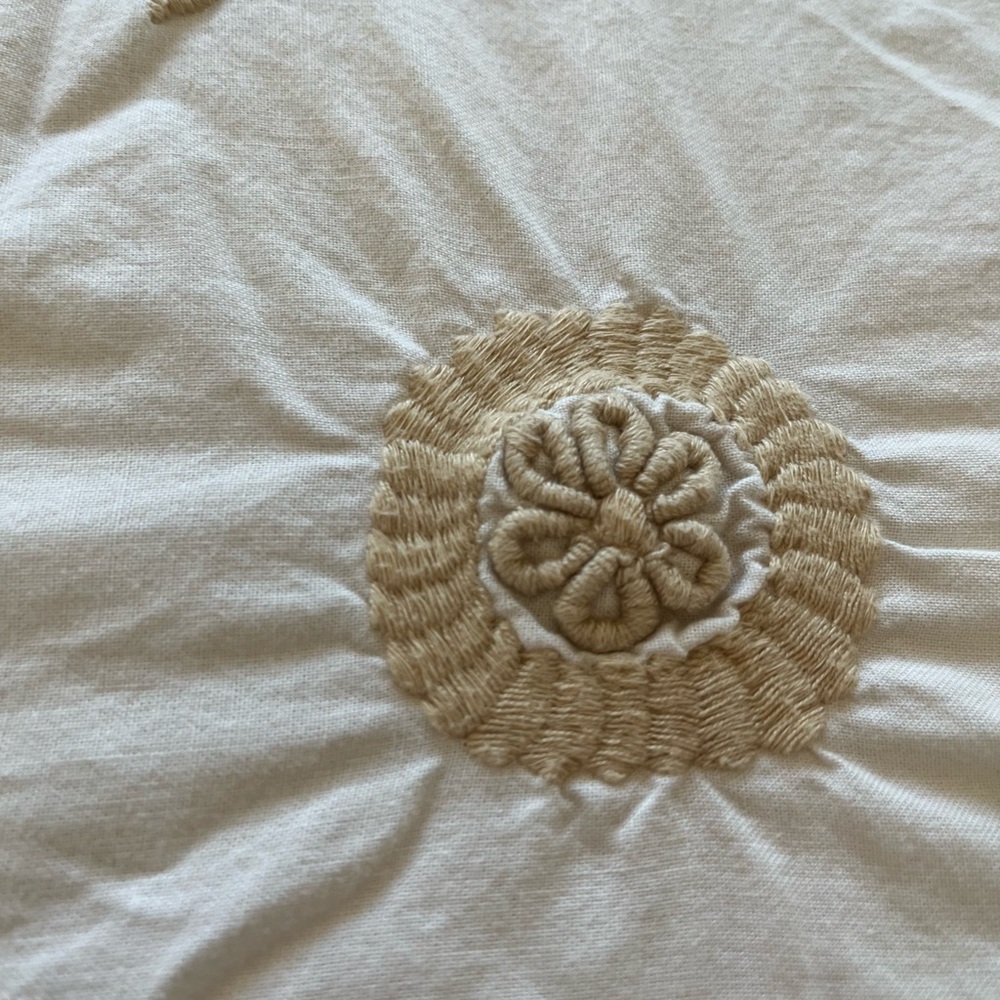 Pottery Barn Floral Embroidered Duvet Cover - Picture 7 of 9